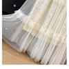 Women's Fairy Embroidered Mesh Midi Skirt - High Waist, Slimming, Fluffy Cake Design for Autumn/Winter