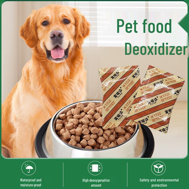 Pet Food Preserver: Moistureproof Oxygen Absorber for Dog and Cat Food Storage Model 20 (1g)