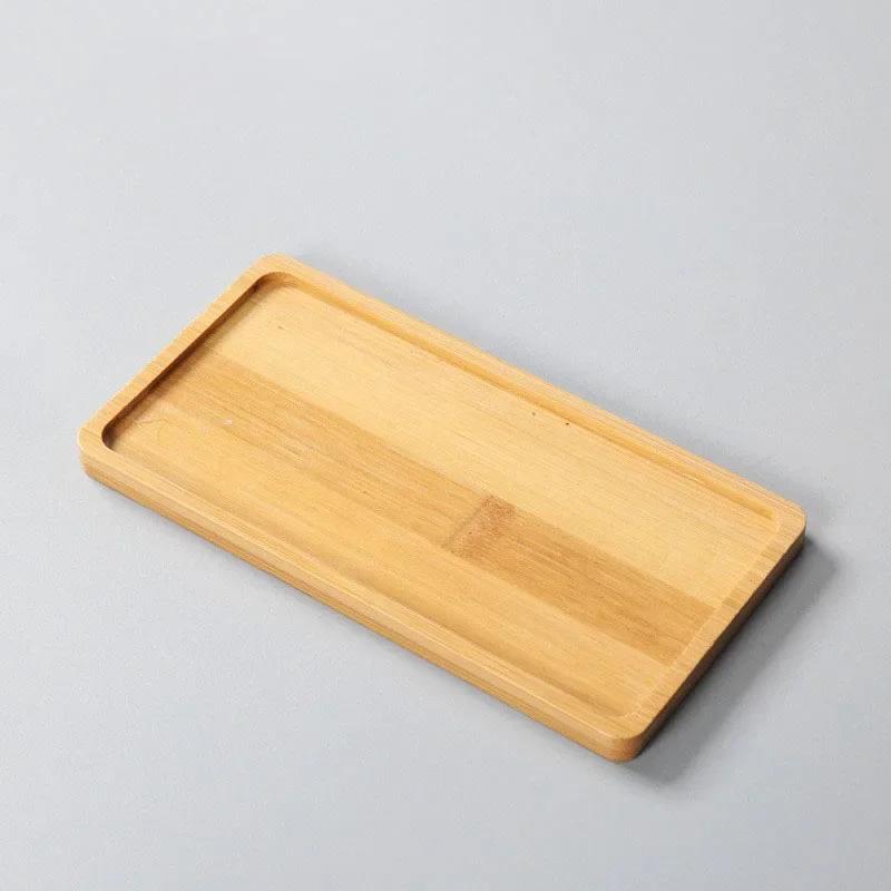 Multi Bambus Skuff Trefat Blomsterkrukke Skuff Kopp Pad Coaster Tallerken Kjøkken Dekorativ tallerken Creative Coaster Kaffekoppmatte