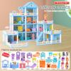 Diy Doll House Children Dream Princess Big Castle Villa Birthday Gift Play House Toys