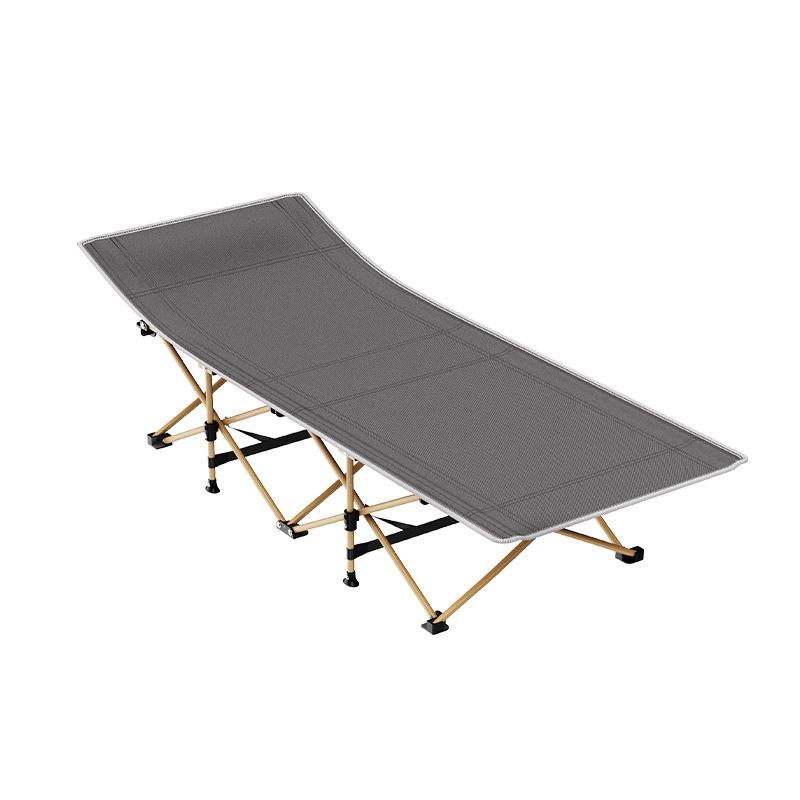 Portable Folding Bed for Office & Outdoors - Single Bed with Ten Legs for Camping, Relaxation, and Military Use.
