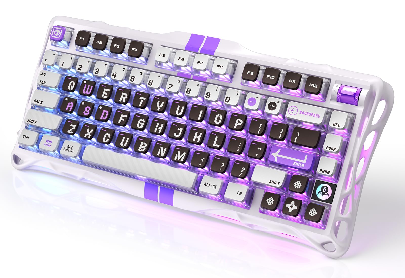 

Ігрова клавіатура GravaStar Mercury V75 з швидким опитуванням 8000 Гц без цифрового блоку, знімним RGB-підсвічуванням, магнітними перемикачами з точкою спрацьовування 0,005 мм, білий