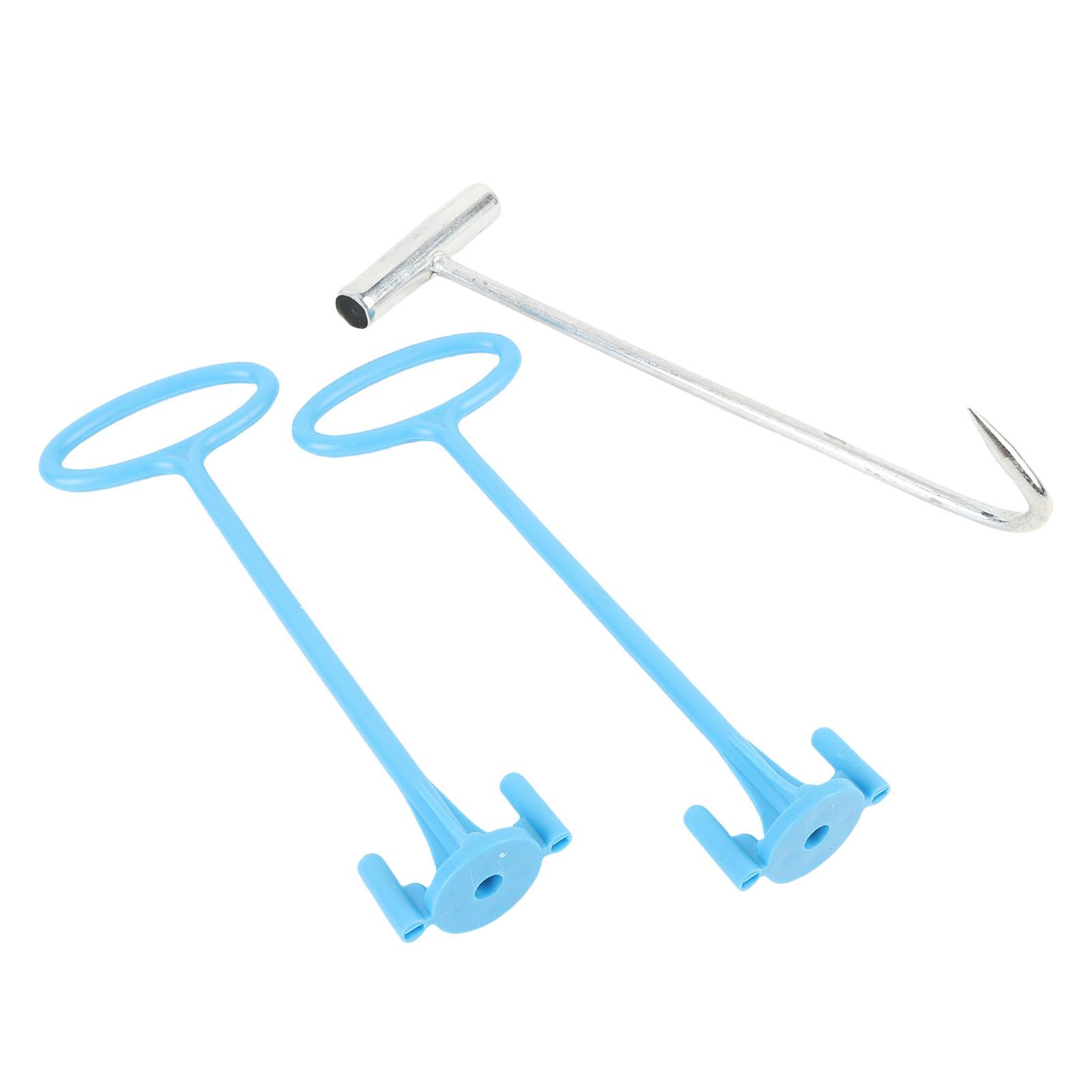 

Skimmer Basket Handle with Hook , Pool Skimmer Basket Hook for Inground Swimming Pool for Debris Removal, Pool Clning Equipment & Accessories