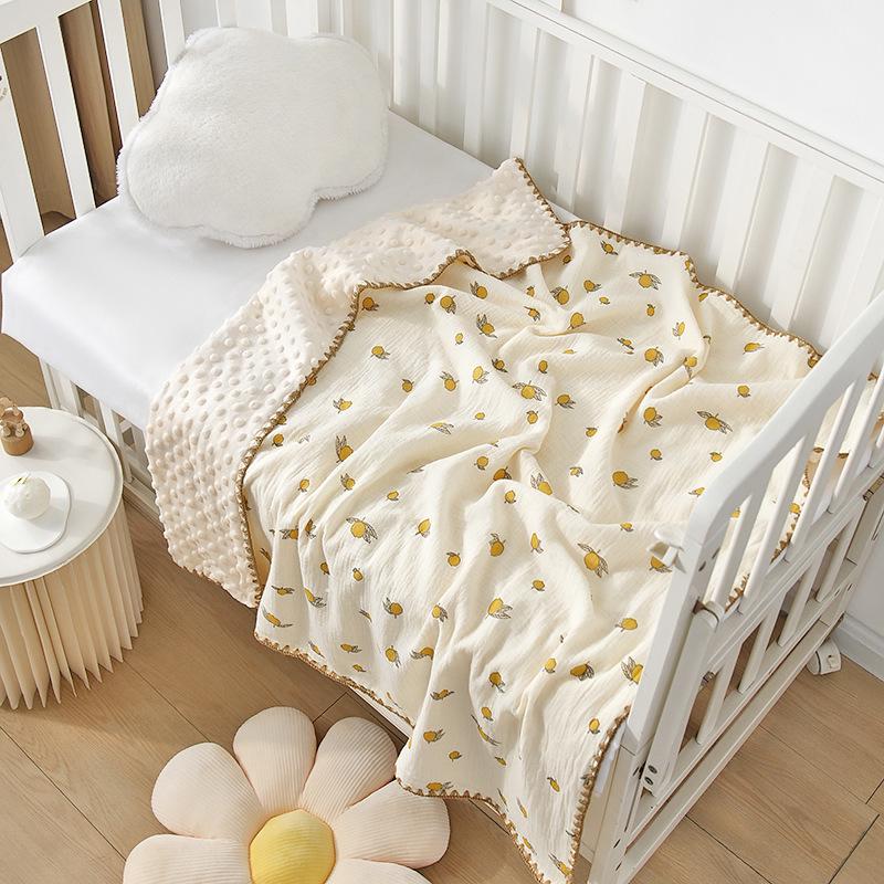 Newborn Cotton Bean Blanket: Thin, Machine Washable, Ideal for Toddler Outings and Naps