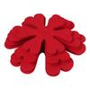 Set Of 12 Flower Design Pot Holders Mats with 3 Different Diameters For Cookware Heat Resistant Table Mat