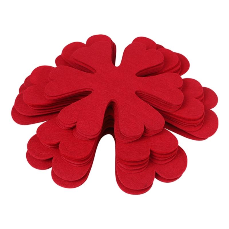 

Set Of 12 Flower Design Pot Holders Mats with 3 Different Diameters For Cookware Heat Resistant Table Mat 1