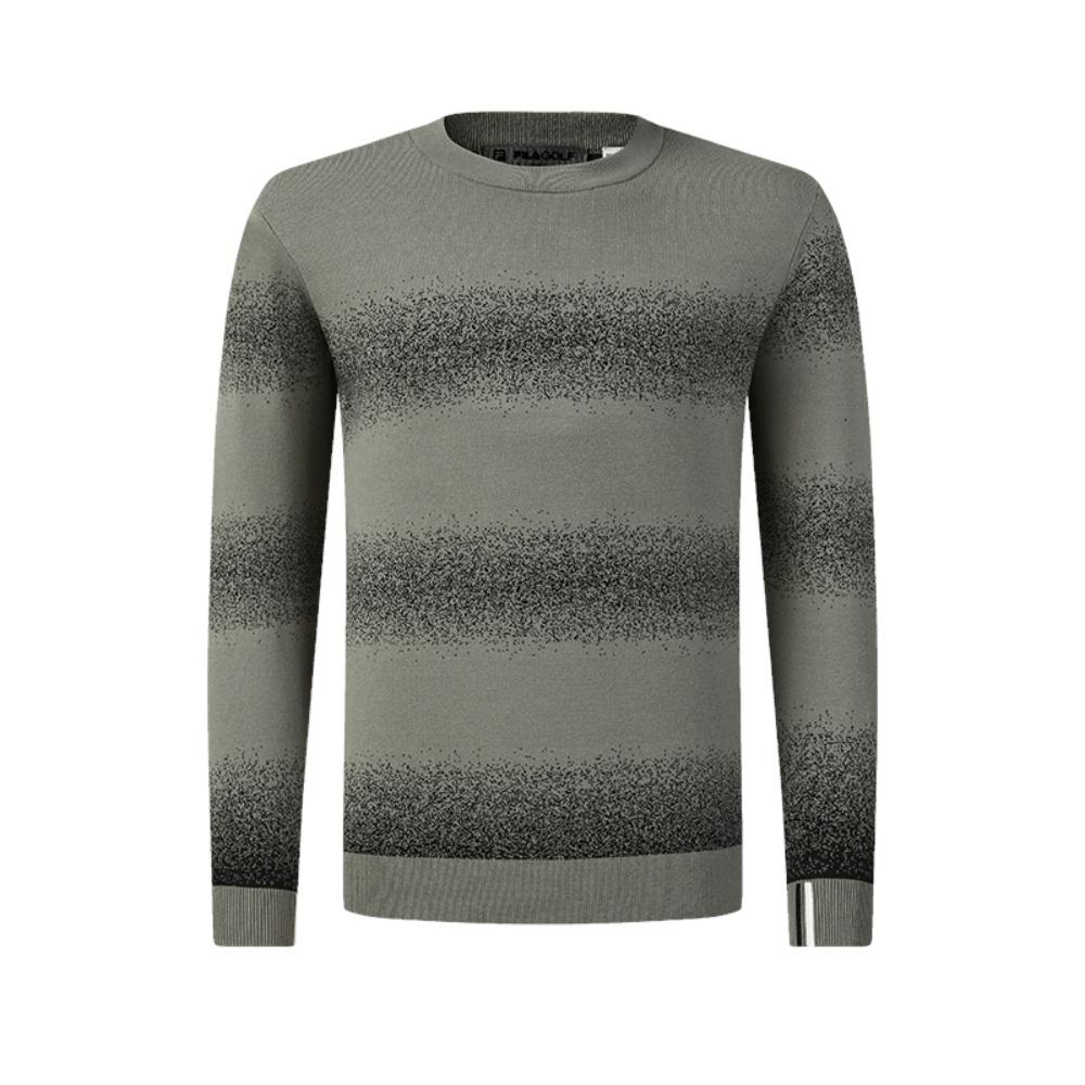FILA Golf Collection Fashionable Classic Retro Sports Casual Versatile Simple Comfortable Crew Neck Sweater Men sweater Dust-Gray A11M615405FDY