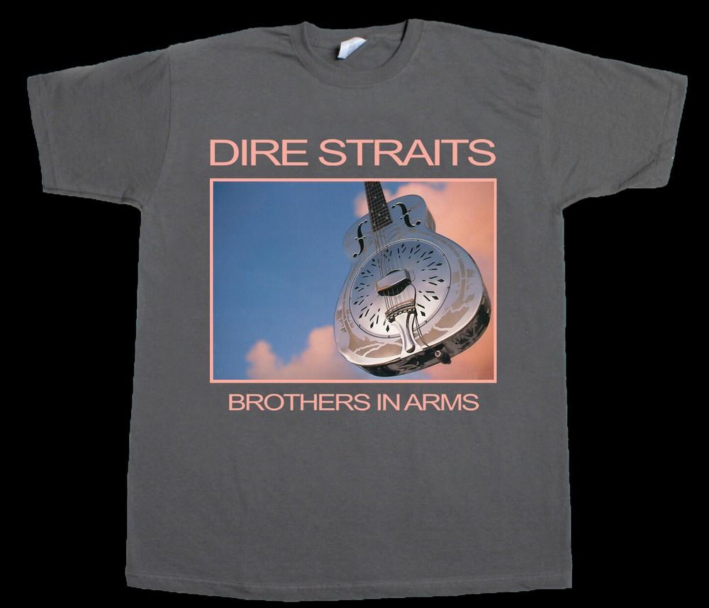 DIRE STRAITS BROTHERS IN ARMS MARK KNOPFLER ROCK NEW GREY TSHIRT Unisex T-Shirt M
