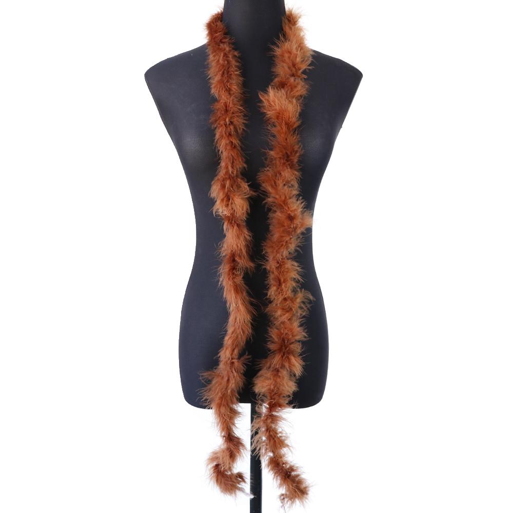 DIY 11G Marabou Feathers Boa For Shaw 2 Meters Turkey Plumes Frigne For DIY Wedding Dress Clothing Shawl Decoration Sewing Crafts