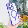 KEYSION Transparent Magnetic Case for MagSafe for iPhone 16 Pro Max Wireless Charging Shockproof Phone Cover for iPhone 16 Plus