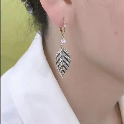 Luxury Versatile European And American Earrings With A High-end Feel