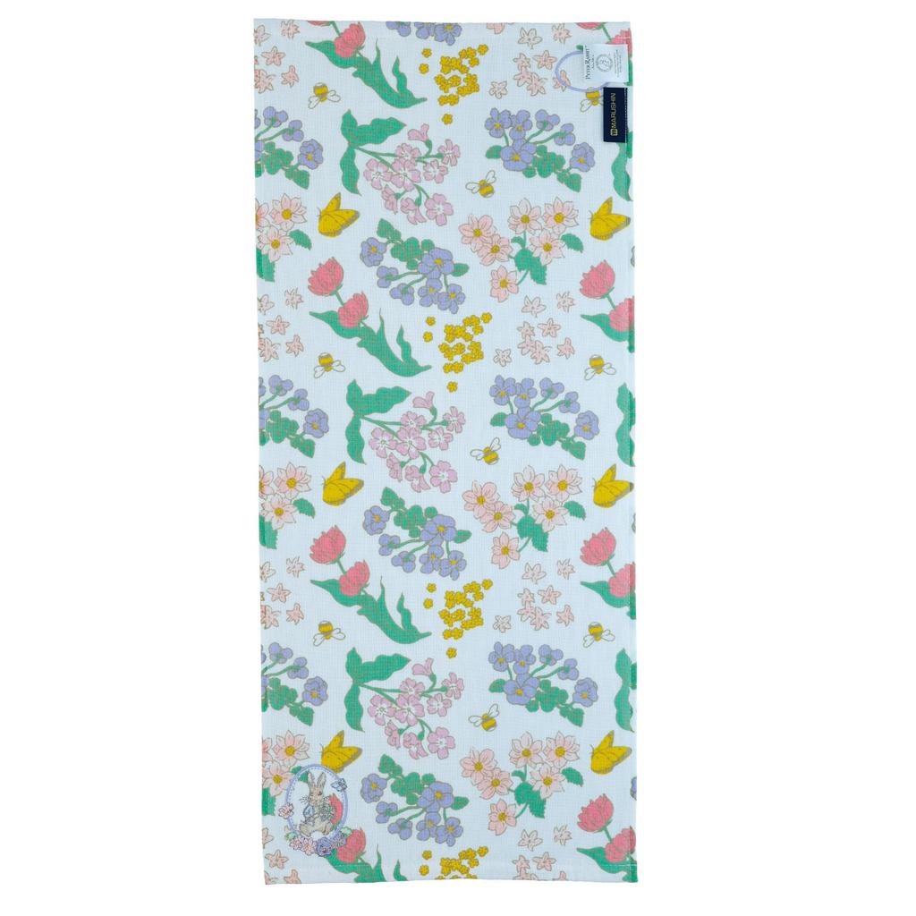 Marushin Peter Hase Gesicht Einfache Blume Antibakteriell und Perfekt 5605012600 Handtuch, Rosa, 100% Baumwolle, Desodorierend, Geschenk,