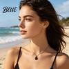 Durable Stainless Steel Necklace Pendant Anti-Oxidation Water Drop Shape Pet