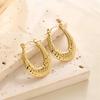 Raffinate Ear Cuff in Acciaio Titanio Oro 18k per Donna