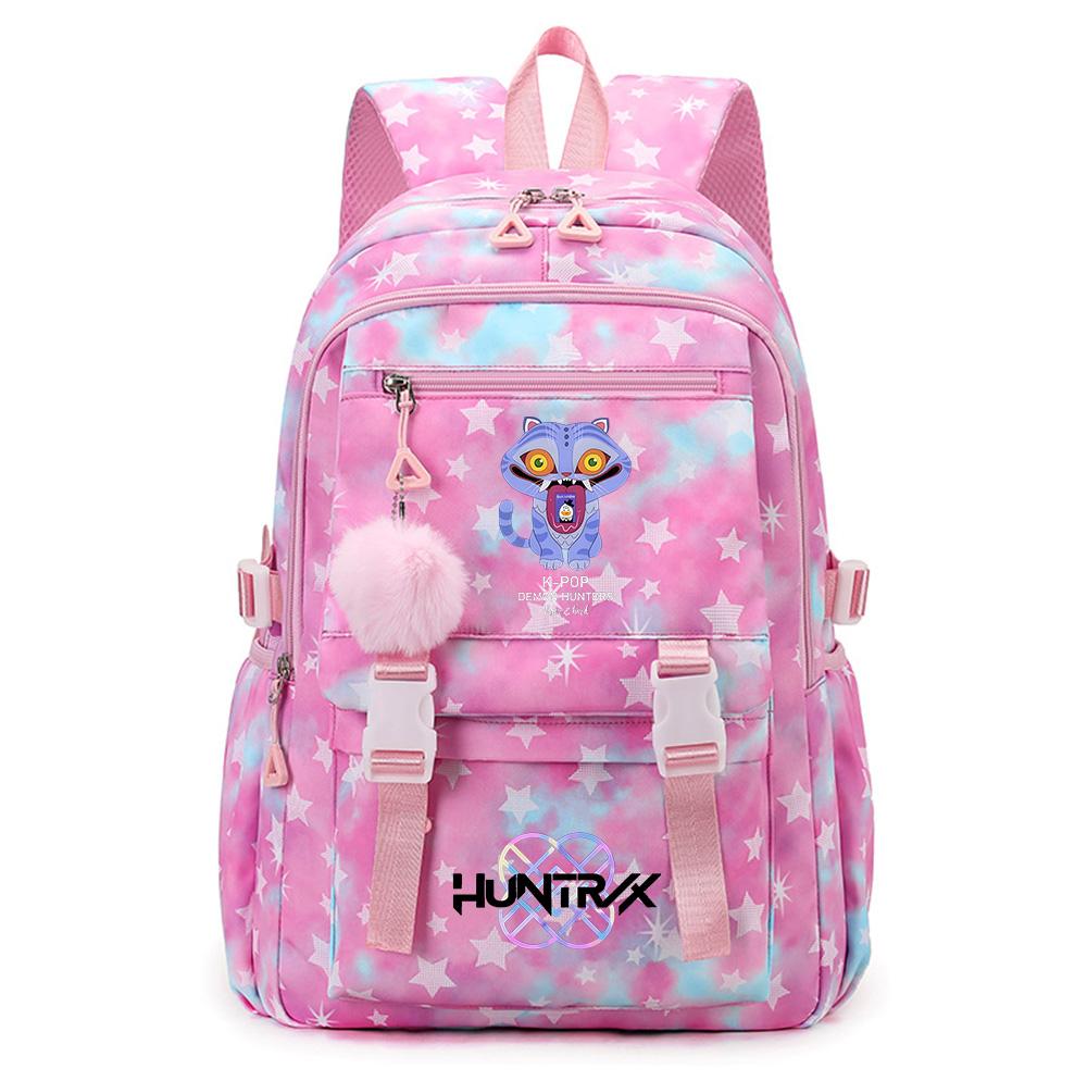 Anime K-Pop Demon Hunters Printed Backpack Large Capacity Bookbag Laptop Unisex Student Boy Girl School Bag Large Capacity Travel Outdoor Bag