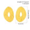 Exaggerated Personality Irregular Geometry Hollowed-out Round Piece Liquid Metal Stud Earrings for Women Trend Designer Jewelry