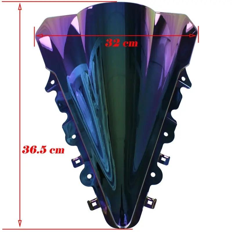 Motorcycle Windshield Front Windshield Air Reflector Flow Guide Plate Double Bubble For Yamaha YZF R15 V1.0 V2.0 YZF15 2014-2016