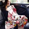 1pc My Melody's Sweet Breakfast Adventure Blanket, Soft Throw for Home Decor, Gift Idea, Suitable for All Seasons, Living Room, Travel, Camping, Car B