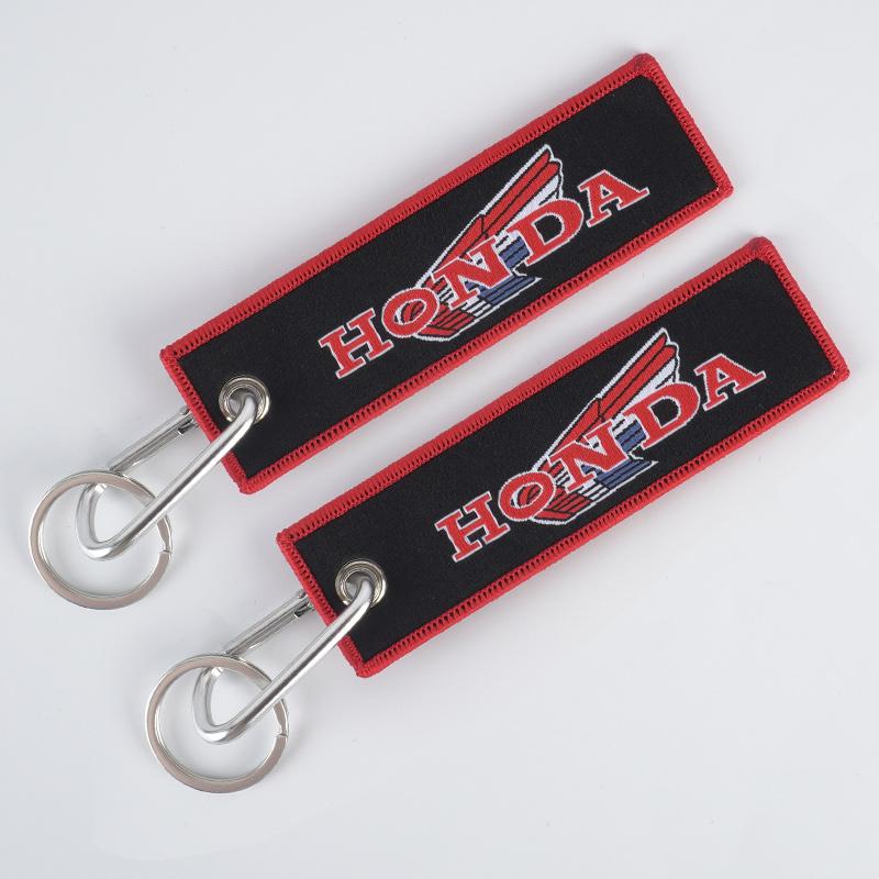 CPO1 Embroidery Motorcycle Keychain Keyring Key Ring For Honda CBR CB650R CB1000R 125R 954 600 650F 650R 1100XX 1000F 600RR 1000RR