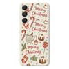 For Samsung Galaxy A16 5G/4G Case Merry Christmas Pattern Printing Straight Edge TPU Phone Back Cover