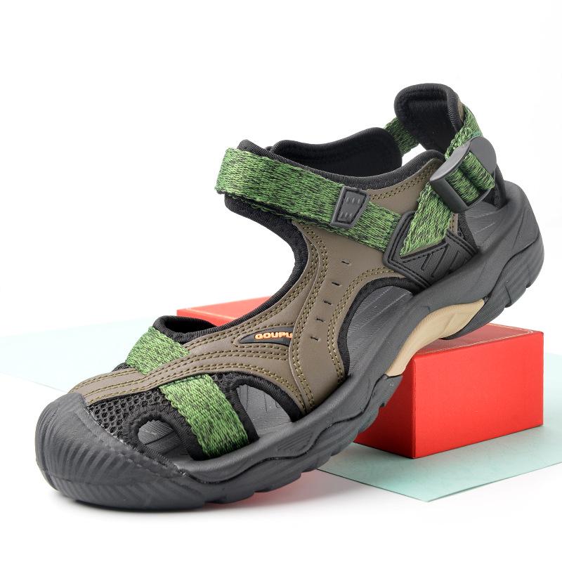 

Унисекс уличные сандалии: Нескользящая обувь для пляжа, скалолазания, пеших прогулок с закрытым носком 44