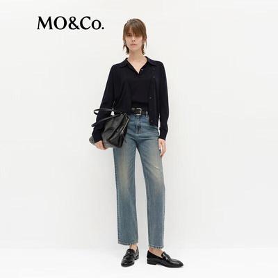 MO&Co. C+ Serie Merino-Wolle Kurzer Cardigan