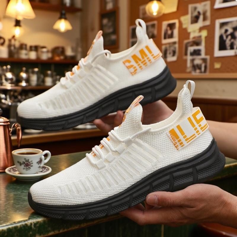 Breathable Women Sneakers Fashion Gym Casual Light Walking Shoes Fashion Soft Soled Comfortable Striped Tennis Sneakers For Men