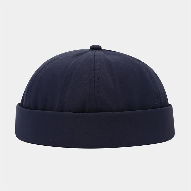 Frühling und Sommer Baumwolle Einfarbige Docker Cap Schirmlose Mütze Beanie Mützen Vermieter Matrosenmütze Damen und Herren 39