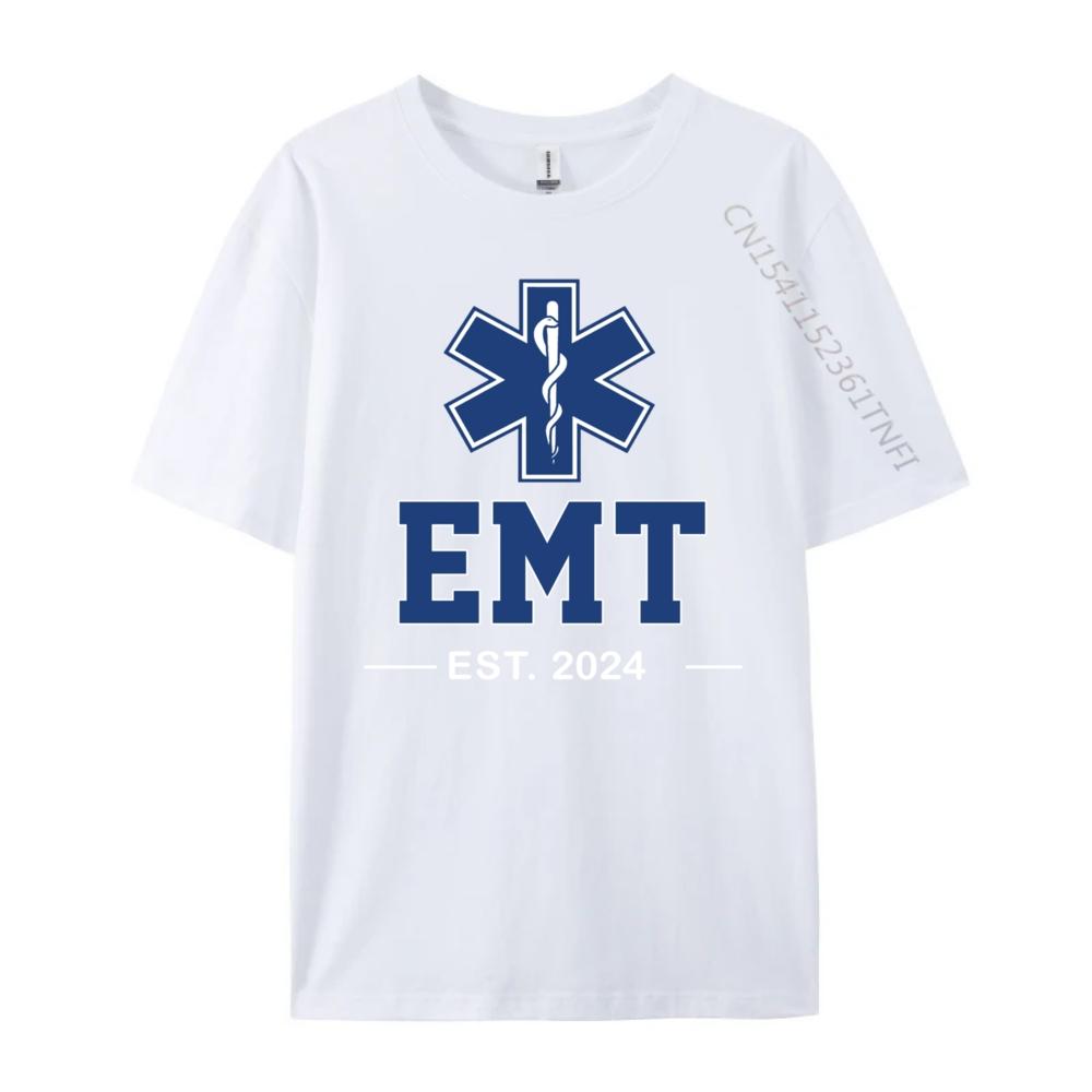 Emt Established Est Ems Paramedic Medic Graduation Grpahic Tee Luxury TShirt HOLIDAYS