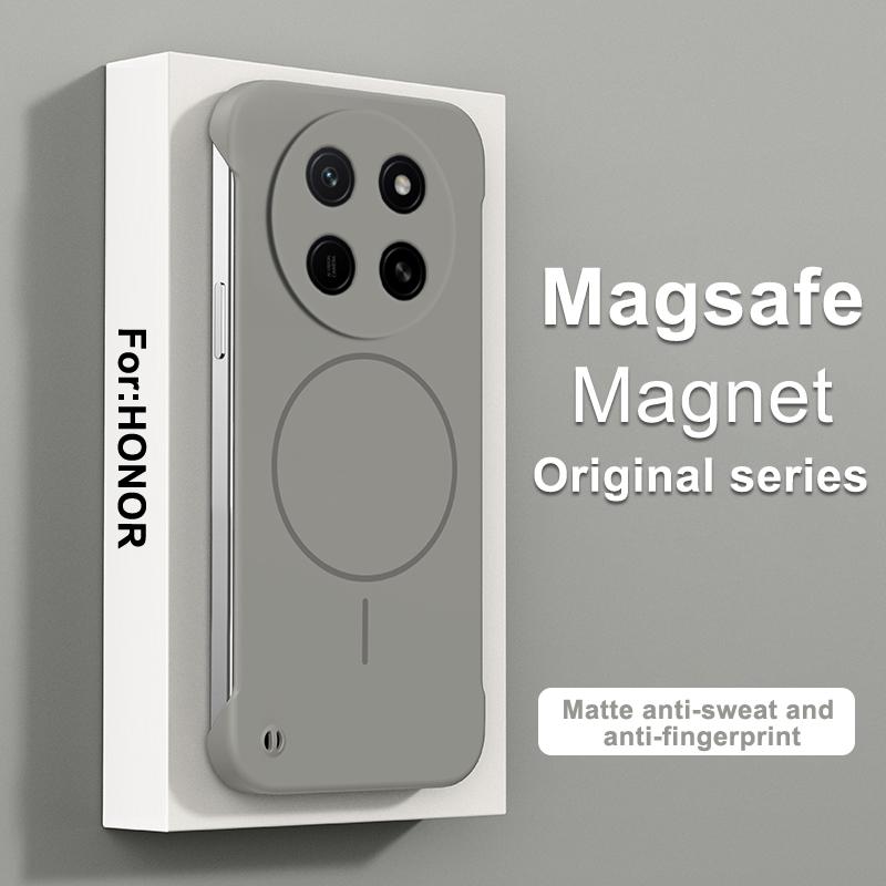 For Magsafe Magnetic Frameless Case For Honor X80 Pro Max Hard PC Matte Ultra Thin Shockproof Cover For Honor X80Pro Max Shell