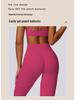 Tuta da Yoga Autunno/Inverno Delicata sulla Pelle: Set Canotta Controllo Pancia ad Alta Elasticità e Abbigliamento Fitness