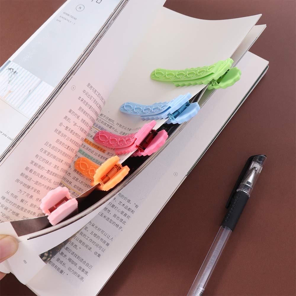 2pcs Silicone Silicone Bookmark Clip Multi-color Book Paginator INS Corner Page Marker  Business