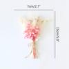 1Pc Mini Natural Dry Flowers Bouquet Boutonnieres Groomsmen Buttonholes Bridesmaid Flower Corsage Brooch Christmas Wedding Decor