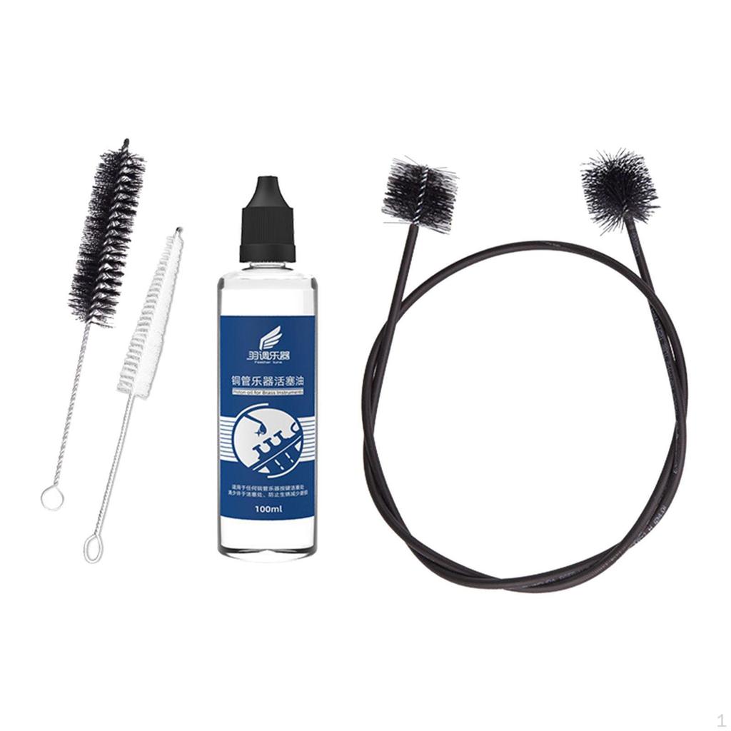 Trumpet Cleaning Set Brush Musical Instrument Mouthpiece Soft Bristles