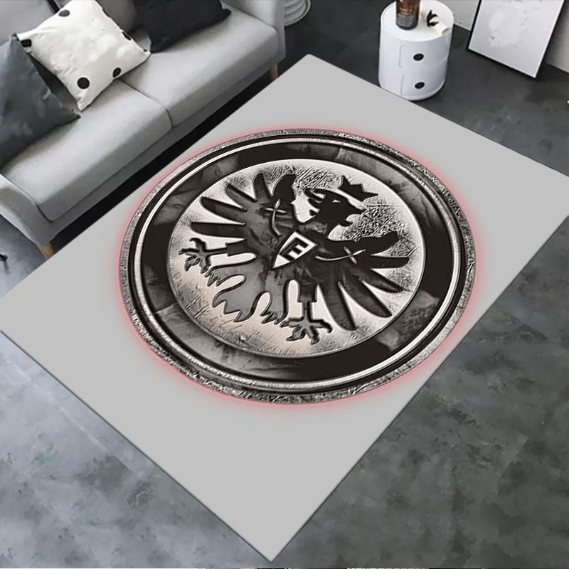 2025 Neuer Frankfurt Fußball Teppich für Wohnzimmer Schlafzimmer Haus Sofa Dekoration, Kinder spielen Rutschfeste Bodenmatte26
