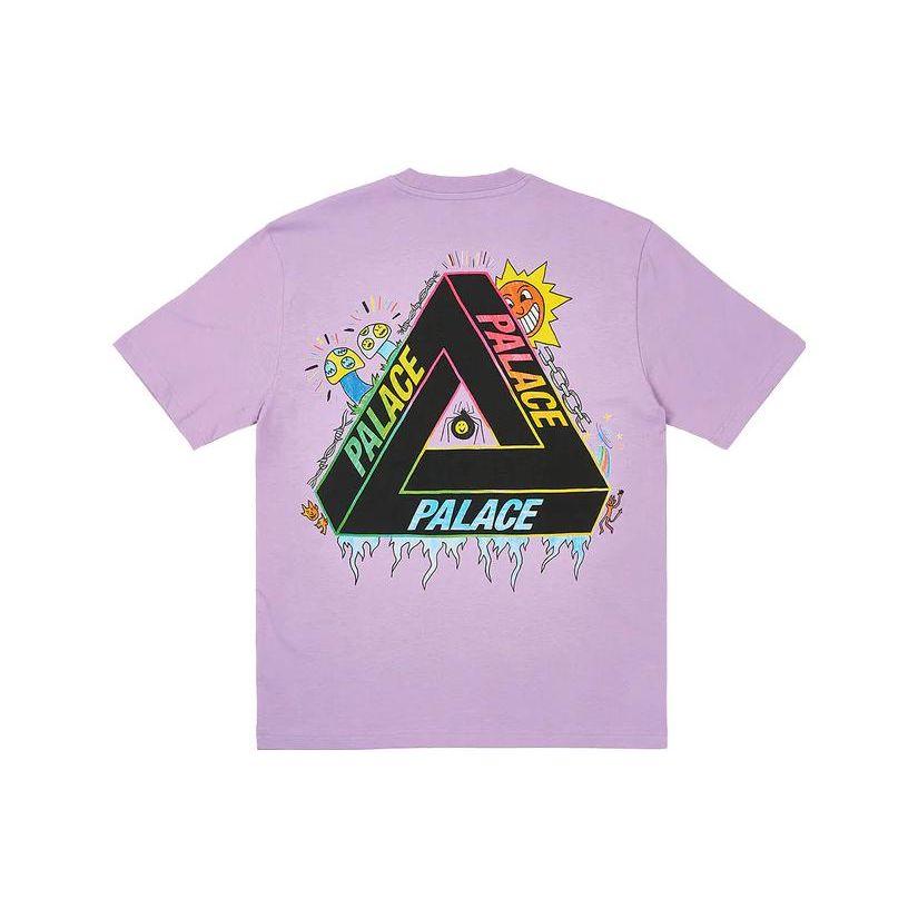 

Футболка Palace Tri-Lottie светло-фиолетовые топы унисекс P25TS307