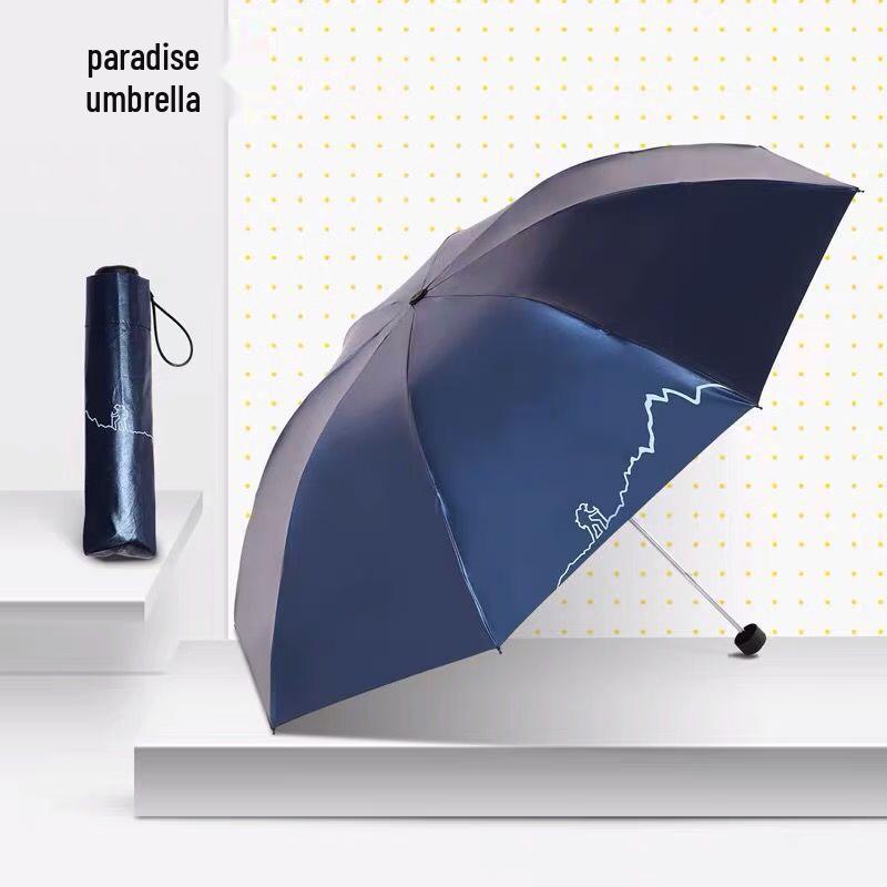 Paradise Umbrella 33628E Traveler Dual-Use Folding Umbrella