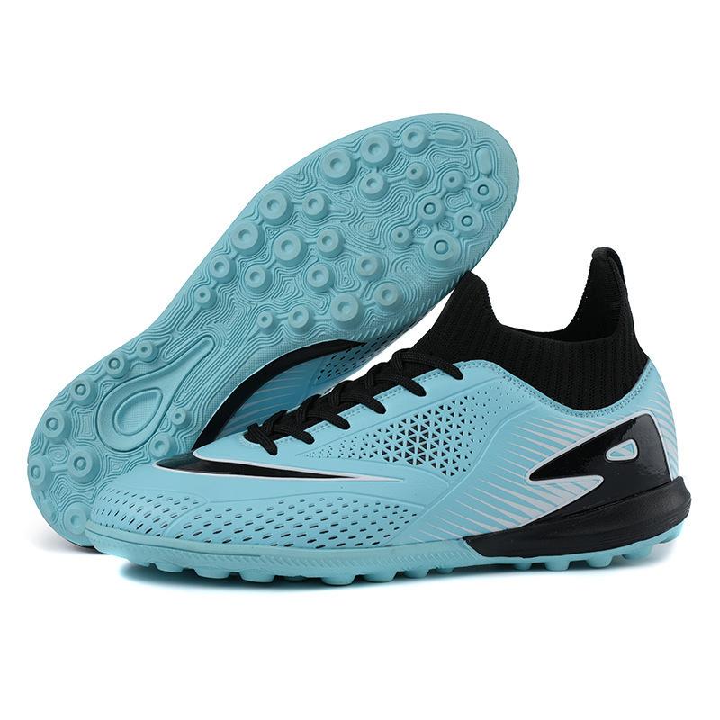 

Football studs Artificial turf leather feet Youth training Male and female students Broken children s high-top studs 45