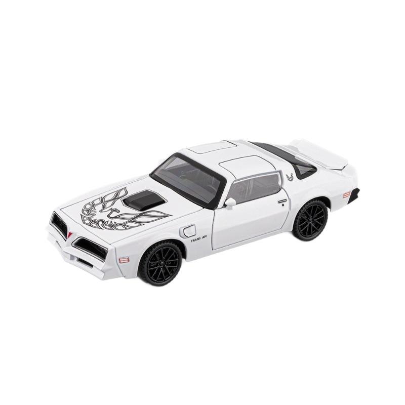 

1/32 Pontiac Firebird Simulated Sound and Light Alloy Die-cast Car Model Supercar Car Model Children s Toy Car Ornaments белый