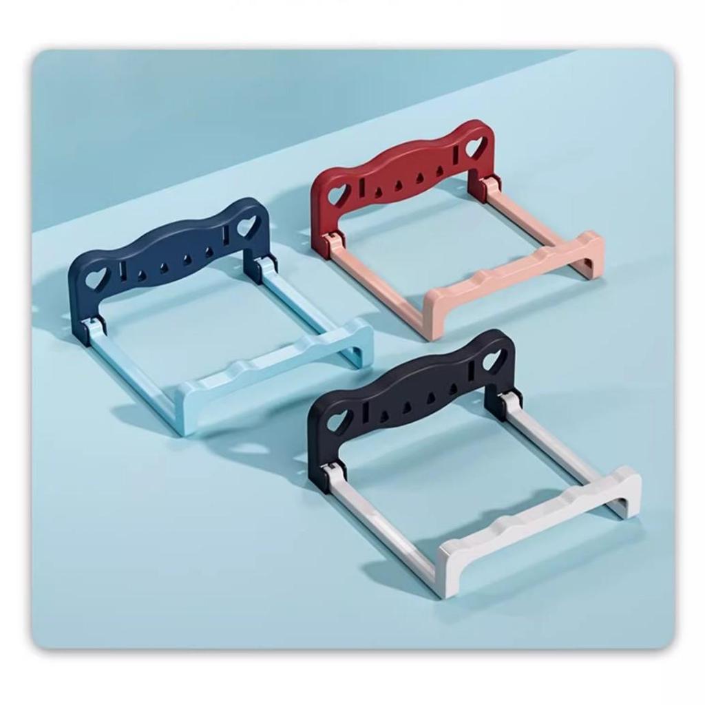 Wall-Mounted Foldable Washbasin Rack - Punch-Free Bathroom Storage Shelf