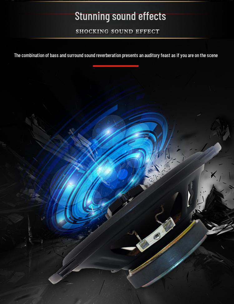 6-Inch Coaxial Car Speaker - TS-A1695S Full Range with High and Low Bass