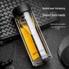 Fuguang Double Wall Glass Tea Infuser Bottle