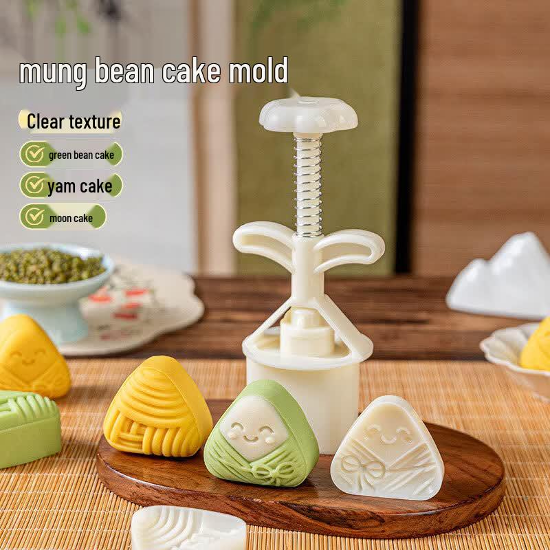 Hand-Pressed Mung Bean Cake & Zongzi Mold