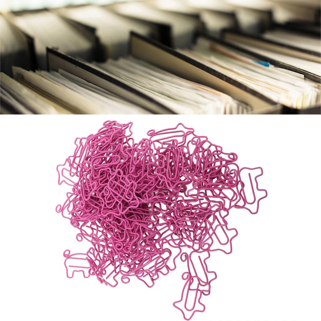 100 buc Agrafe de hârtie Preveniți alunecarea Semn de carte decorativ în formă drăguță Agrafe de hârtie pentru școală Offi