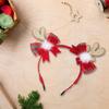 Christmas Headband Photo Props Fun Hair Hoop Bows for Party Christmas New Year