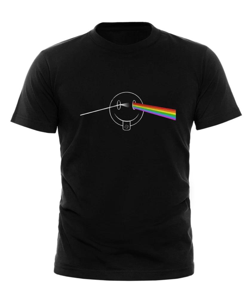 

Dark Side LSD Acid House Dance Music Rave DJ Mens Rave T-Shirt Black M