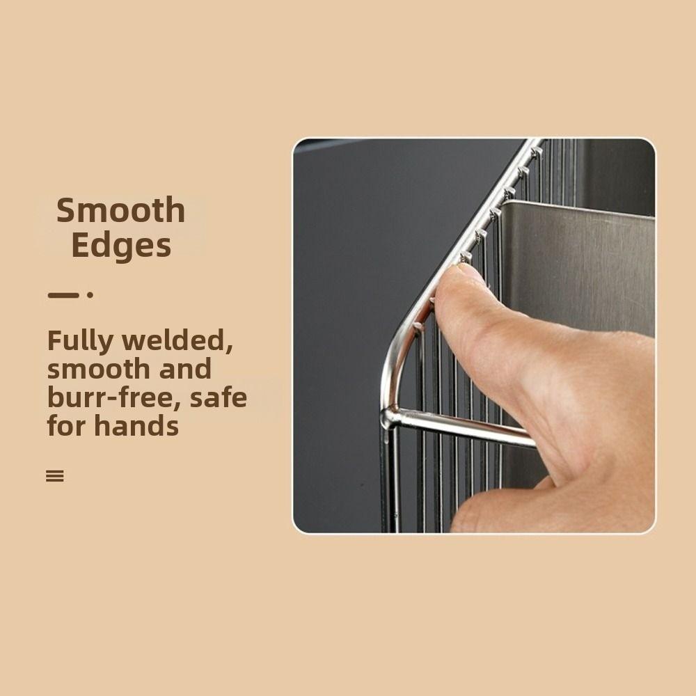 Anti-slip Stainless Steel Chopstick Bucket Moisture-proof Cutlery Drying Basket  Home Use