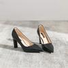 Fashion Women's Shoes Sexy Non Slip Ladies Pumps Square Heels Chic Point Spring Stylish Quick Delivery Beau Today Footwear Wholesale