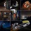 350Lumen Multimode LED COB Sensor Headlight USB Rechargeable Waterproof Headlamp Outdoor Camping Fishing Head Torch