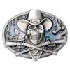 Skull Skeleton Belt Buckle Belt Diy Accessories Western Cowboy Style Smooth Belt Buckle Punk Rock Style K13